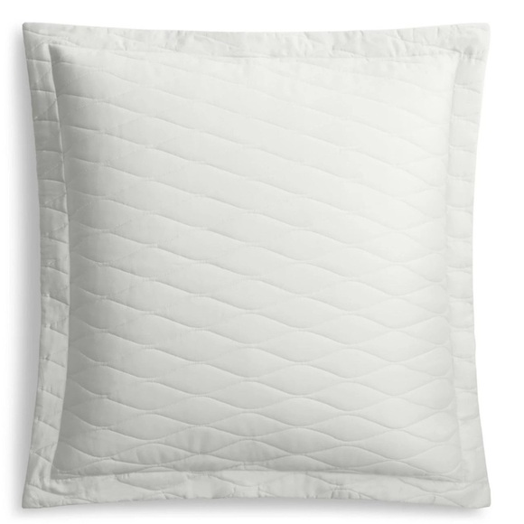 Matouk Silver Quilted Pillow with Tailored Flange - Picture 1 of 1
